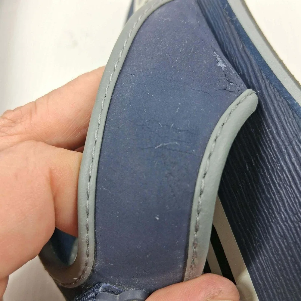Skechers Sport H2O Mens Flip Flops Navy Blue Grey‎ Thong Sandals 50297 Size 9